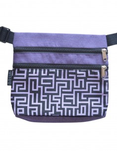 Sac ceinture 3 poches "laberint" lilas