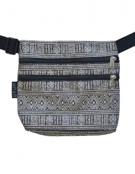 Sac ceinture 3 poches "etnic" marro