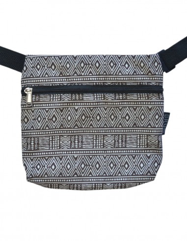 Bag belt 3 pockets "etnic" brown