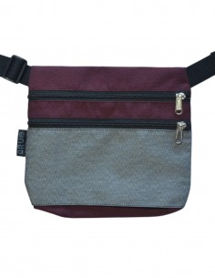 Ronyonera 3 butxaques gris granat