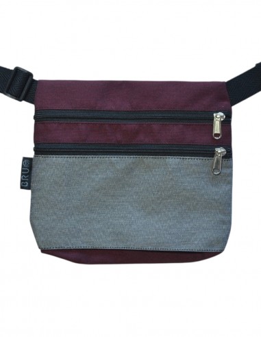 Ronyonera 3 butxaques gris granat