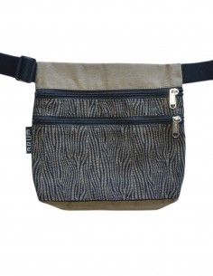 Sac ceinture 3 poches "cebra" beige