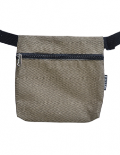 Sac ceinture 3 poches "cebra" beige 2