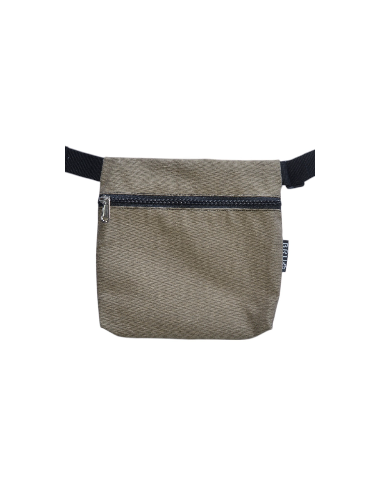 Riñonera 3 bolsillos beige