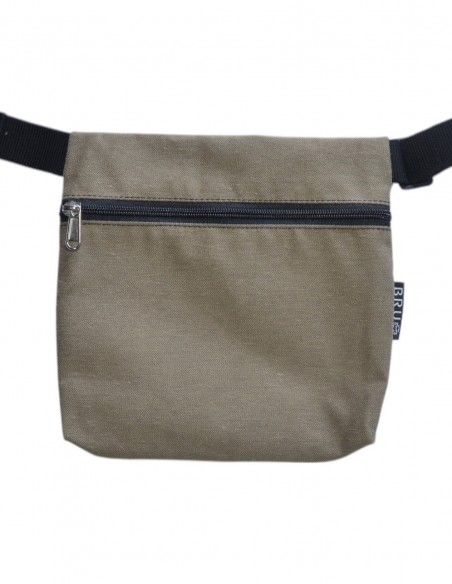 Riñonera 3 bolsillos beige