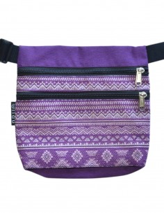 Bag belt 3 pockets "etnik" lilac