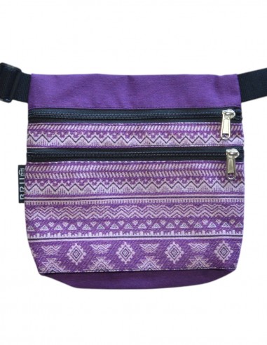 Bag belt 3 pockets "etnik" lilac