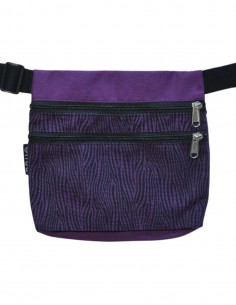 Sac ceinture 3 poches "cebra" lilas