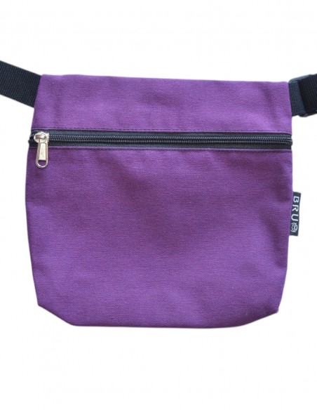 Sac ceinture 3 poches lilas