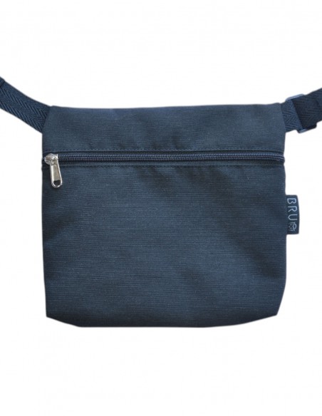 Waist bag 3 pockets lilac black - PASCUA