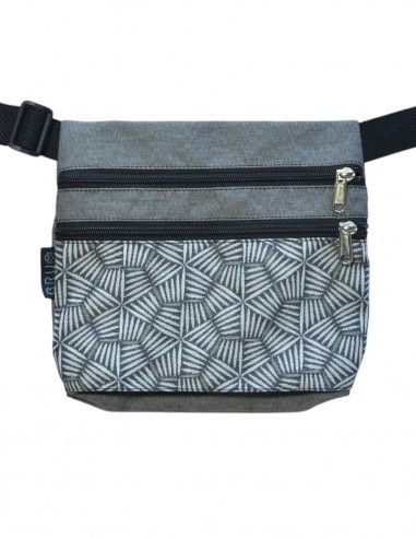 Bag belt 3 pockets "pali" grey
