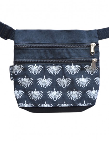 Bag belt 3 pockets "aves" black