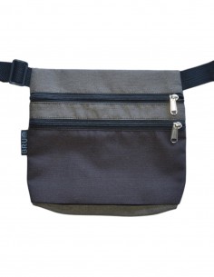 Bag belt 3 pockets brown taupe