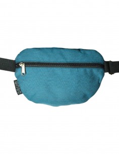 Riñonera bandolera 2 bolsillos abanicos azul 2