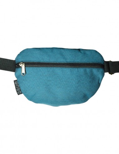 Riñonera bandolera 2 bolsillos azul tras