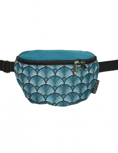 Ronyonera bandolera 2 butxaques "abanik" blau