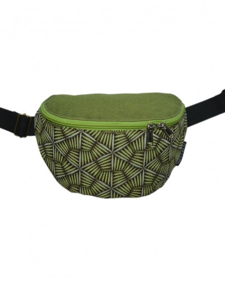 Crossbody belt bag with 2 pockets "pali" green