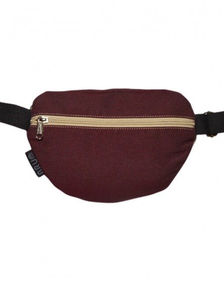 Crossbody belt bag burgundy tras