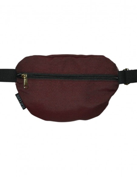 Crossbody belt bag burgundy tras