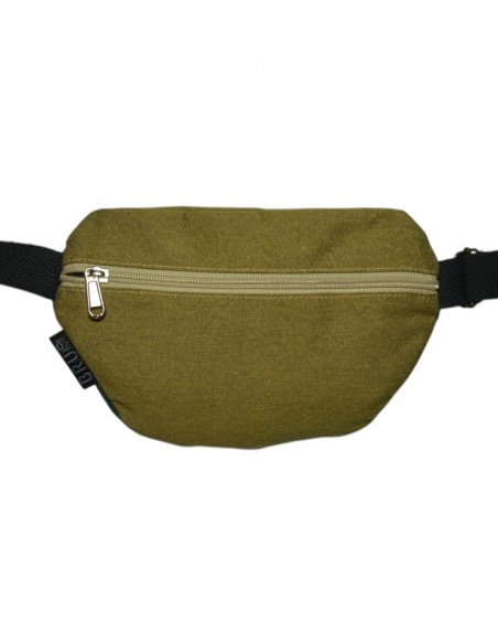 Riñonera bandolera mostaza tras