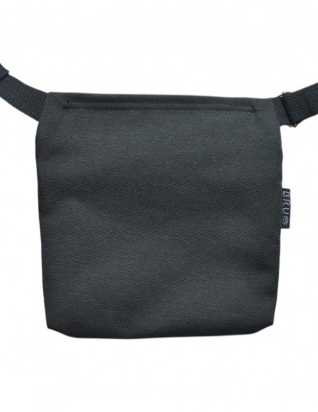 Double belt bag 3 pockets black atras