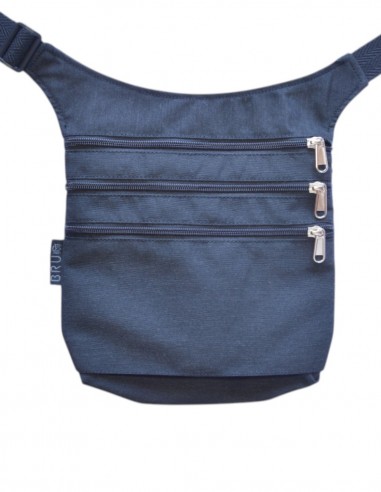 Waist bag 4 pockets plain black – MAUI