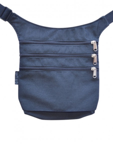 Waist bag 4 pockets plain black – MAUI