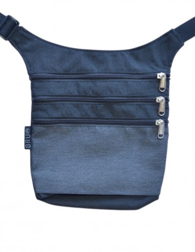 Sac banane 4 poches, gris noir – MAUI