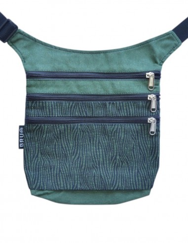 Waist bag 4 pockets, "cebra" green – MAUI