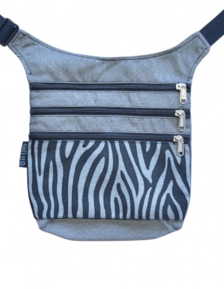 Waist bag 4 pockets, "cebra" light grey – MAUI