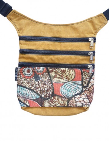 Waist bag 4 pockets, "formas" mustard – MAUI