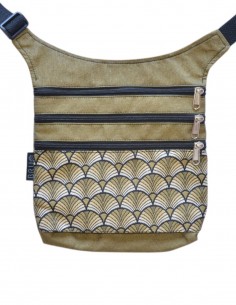 Waist bag 4 pockets, "abanicos" mustard – MAUI