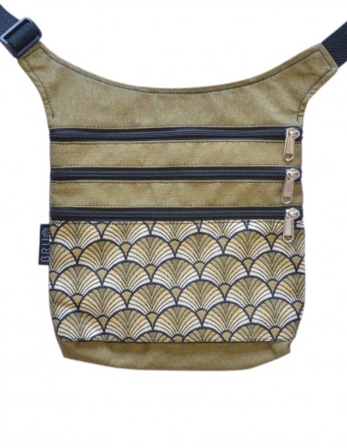 Waist bag 4 pockets, "abanicos" mustard – MAUI