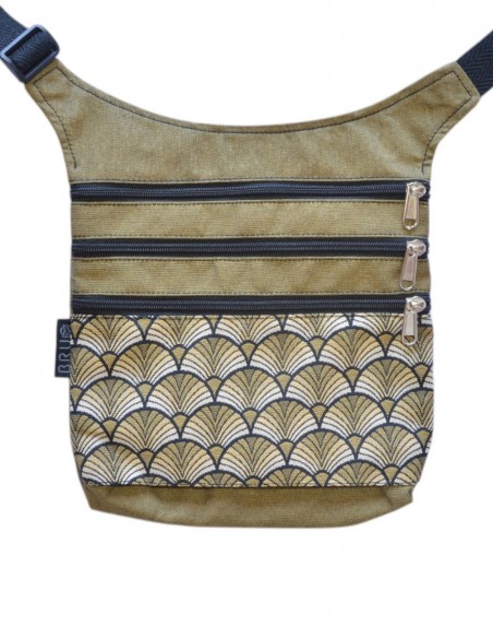 Waist bag 4 pockets, "abanicos" mustard – MAUI