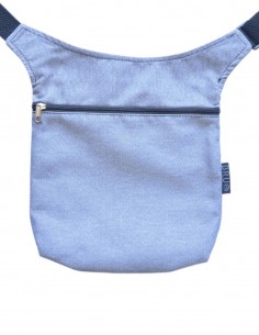 Sac banane 4 poches, "geo" gris clair – MAUI 2