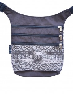 Sac banane 4 poches, "etnic" marro – MAUI