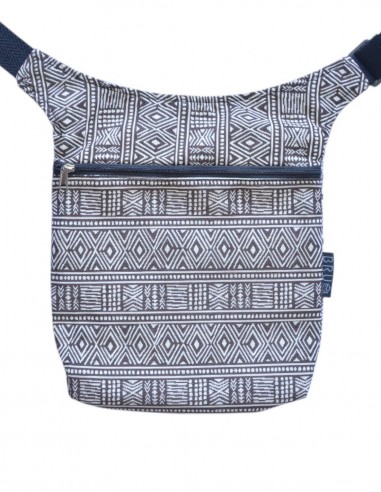 Sac banane 4 poches, "etnic" marro – MAUI tras