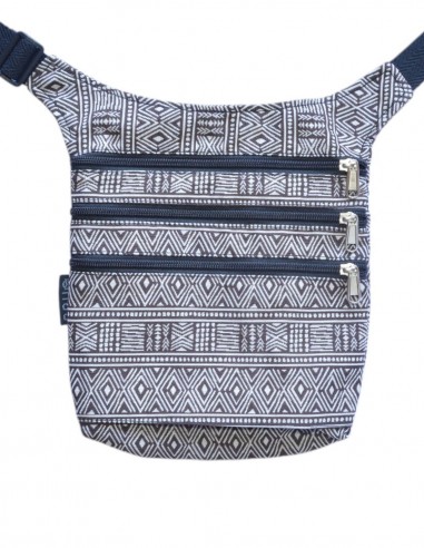 Riñonera 4 bolsillos, "etnic" marrón - MAUI