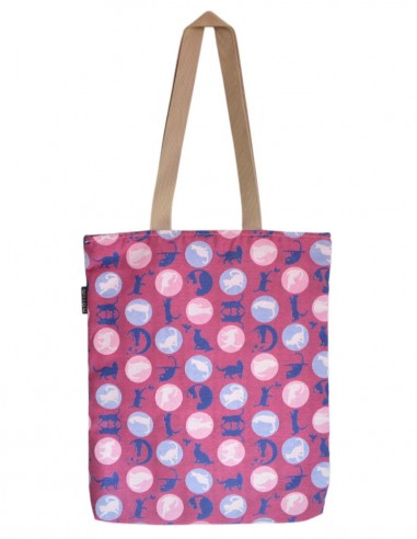 Tote bag gatos rosa - PATMOS