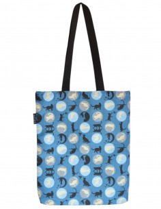 Tote bag gatos azul - PATMOS