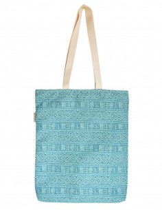 Tote bag étnico turquesa - PATMOS