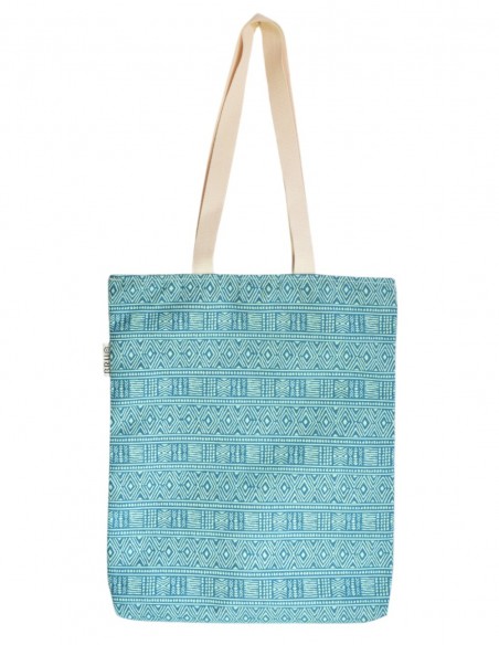 Tote bag "etnic" turquesa - PATMOS