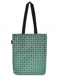 Tote bag abanicos verde - PATMOS