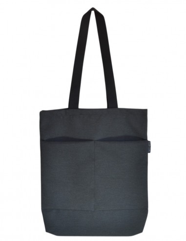 Tote bag with pockets black – CHIPRE