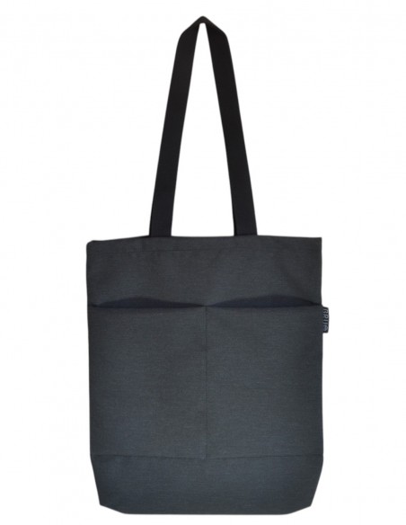 Tote bag noir avec poches – CHIPRE