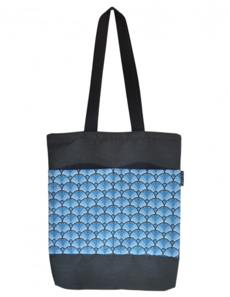 Tote bag avec poches "abanik" blue, noir – CHIPRE
