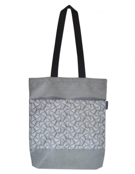 Tote bag amb butxaques "pali" gris – CHIPRE