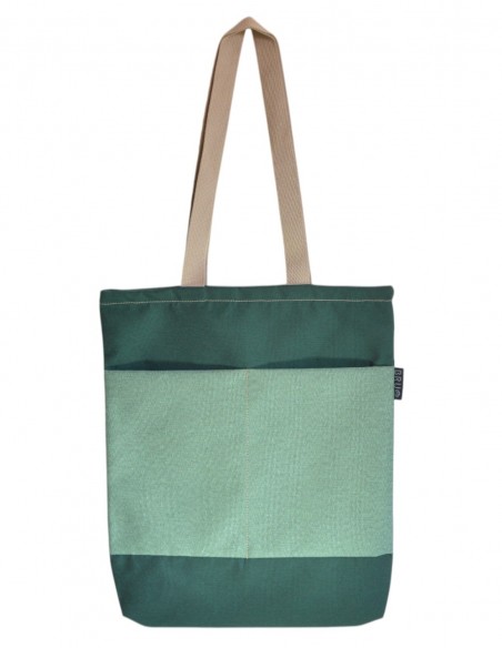 Tote bag with pockets green – CHIPRE