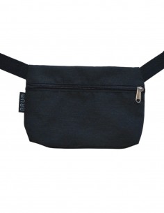 Belt bag 1 pocket black - TAHITÍ