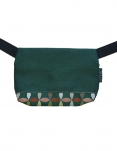 Sac ceinture 1 poche "hojas" vert - TAHITÍ 2